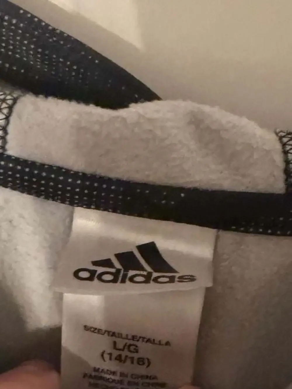 Adidas Boy's Black Camo Allover Print Pullover Hoodie Size L (14/16)